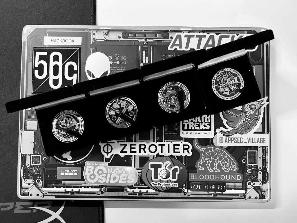 Macbook Pro with SANS coins